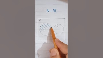 draw venn diagram for A-B when A and B are disjoint #shorts #draw #venndiagram #shortvideos