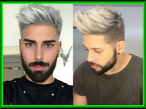 corte de cabelo degrade platinado