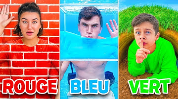 Cache Cache Extrême en UNE SEULE COULEUR avec La Famille Ventura