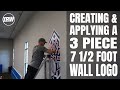 Printing and Applying a Oversized Full Color Wall Decal Logo | Roland Versacamm Print Cut