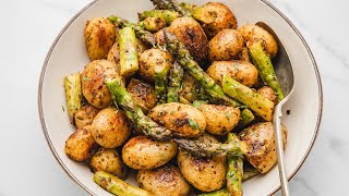 How To Make Roasted Potatoes and Asparagus