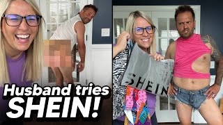 My Husband tries SHEIN! *Hilarious*