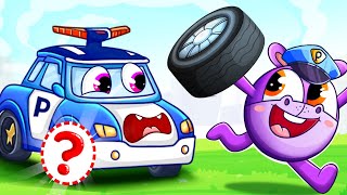 Have You Seen Police's Wheel | I Lost my Wheel Song😱| Safety Song for Kids | Marshall Hoppi