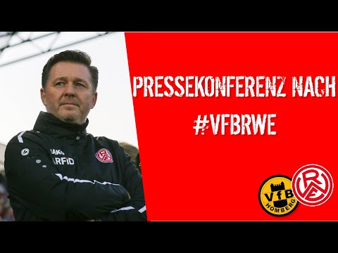 Die Pressekonferenz nach dem Auwärtsspiel beim VfB Homberg