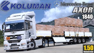 Koluman Sal Dorse Onlarca Yük Seçeneği̇ Mercedes Axor 1840 Ets2 150 Beta 