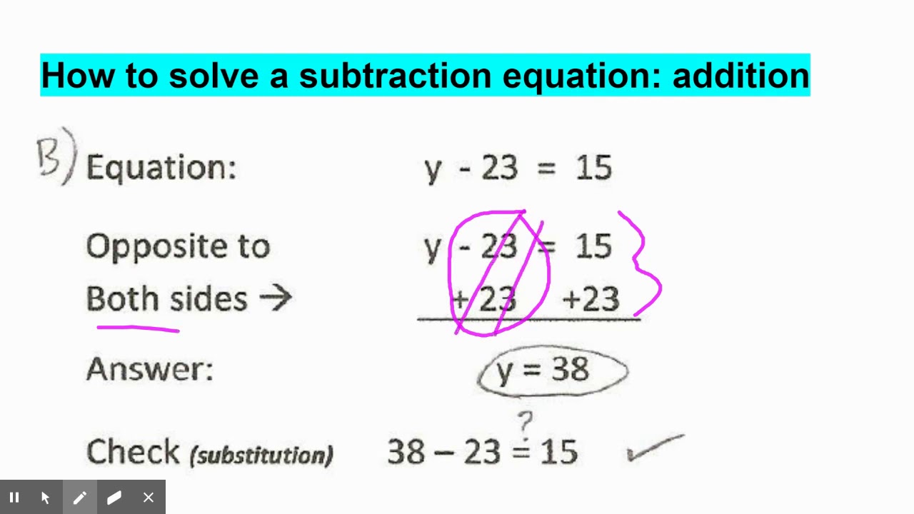 problem solving using subtraction