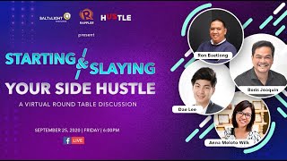 Starting and Slaying Your Side Hustle, an online roundtable discussion hosted by Boris Joaquin