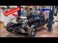 Corvette Kart First Start up! SHOOTS FIRE!!