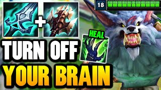 TURN OFF YOUR BRAIN WITH WARWICK TOP LANE! (NO SKILL REQUIRED)