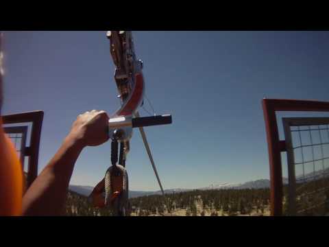 Video: Ziplines v Heavenly Mountain Resort, Kalifornie