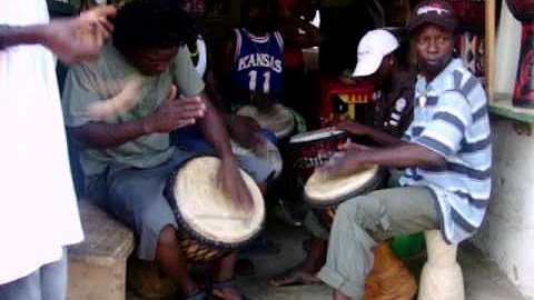 African Drum Circle in Accra Ghana Cultural Arts center 4
