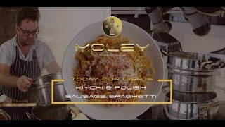 Moley Robotic Kitchen cooks Kimchi & Polish Sausage Spaghetti