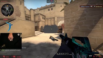 CSGO Highlights #1 - 1v3 Retake Mirage with SMOKE KILL.