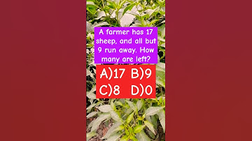 How many sheep are left? #shorts #trending #puzzle #riddles #puzzlegames #viralshorts #viralvideo
