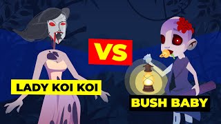 Lady KoiKoi vs Bush Baby | Complete Fight | Origin stories, powers and finishing moves | 2020