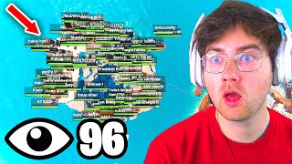 I Got 100 Players To Land At The Secret Christmas Island In Chapter 5 Fortnite (New POI Tournament)