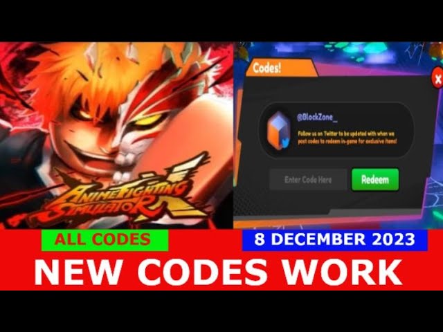 Anime Fighters Simulator codes for December 2023