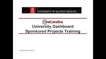 University Dashboard - Sponsored Projects