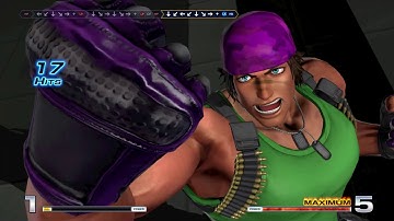 King of Fighters XIV: Ikari team hard mode trials