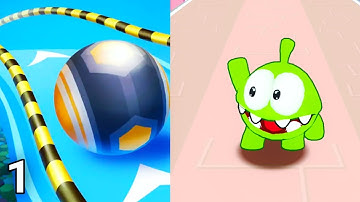 Om Nom Run 2 vs Action Balls: Gyrosphere Race SpeedRun Gameplay Part 1