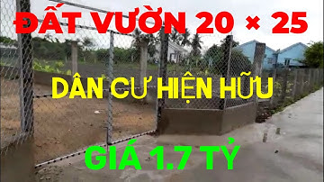 (Ms 295❤Đã Bán) Đất Vườn, Có Nền Cao, Có Hàng Rào Kiên Cố Mỹ Lộc, Cần Giuộc, Long An | Bđs Long An
