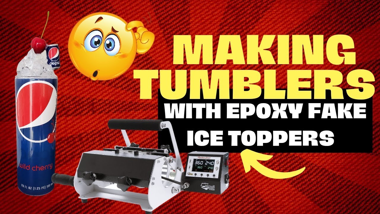 Making Tumblers with Epoxy Fake Ice Toppers YouTube