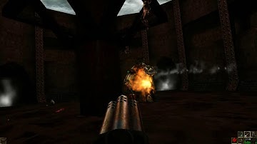 Unreal (1998)-First Boss Fight Titan (Dark Arena)