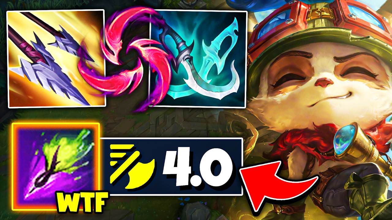I BROKE THE ATTACK SPEED RECORD ON TEEMO! (4.08 DARTS PER SECOND WTF?)