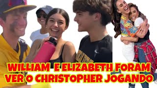 WILLIAM E ELIZABETH FORAM VER O CHRISTOPHER NO BEISEBOL.