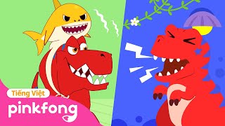 Những bài hát và câu chuyện về Khủng Long 🦖 Tyrannosaurus Rex +Tuyển tập | Cá Mập Con Pinkfong!