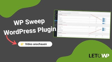 WP Sweep - WordPress-Datenbank bereinigen #wordpress #wordpresstutorial