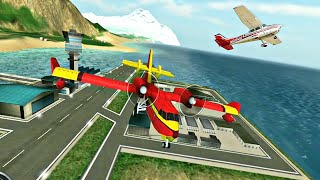 Flight Pilot Simulator 3D - Red Cargo 415 Plane Crazy Driving - Airplane Games - Android Gameplay screenshot 5