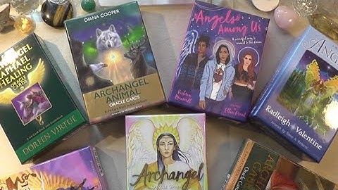 PART 2 of MY ANGEL Decks Collection 15 decks. ORACLE & TAROT decks. Link to Part 1 below.