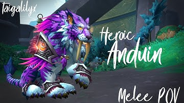 Heroic ANDUIN! Melee DPS POV [Stream Highlights]