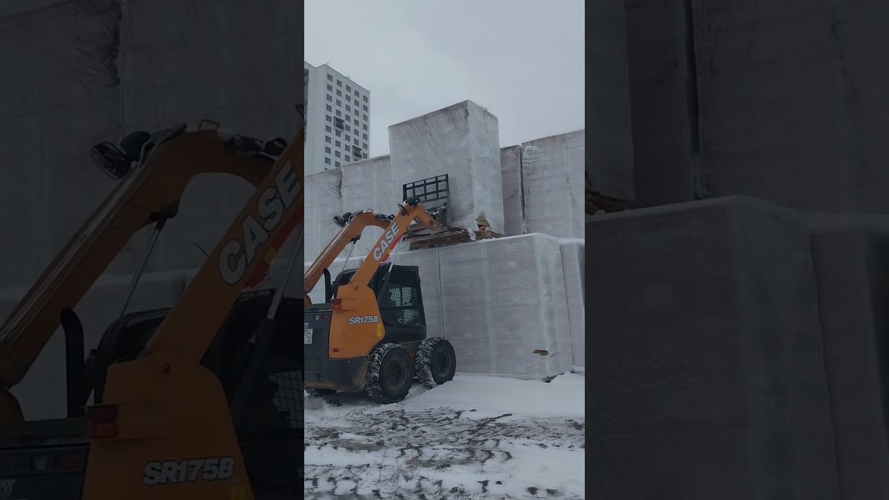 Минипогрузчик CASE 175  ошибка машиниста))))