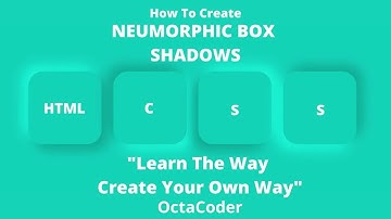 Neumorphic Box Shadow with HTML and CSS | Step-by-Step Guide | UI Designers