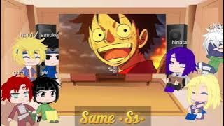 Naruto’s friends   kakashi & Naruto react to Naruto as luffy || Kinda Narusasu/sasunaru