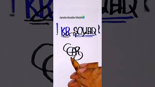 KR Squad Logo in brand logodesign drawing logo art shorts pakistan edit brand viral squad