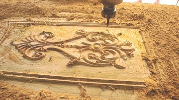 Most beautiful wooden door design finishing time by cnc machine ! (woodworking)
