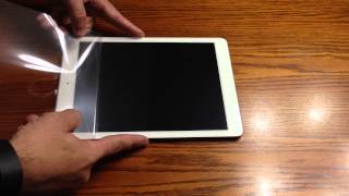 How to install a Bubble Free Screen Protector on your iPad Air  from Spigen