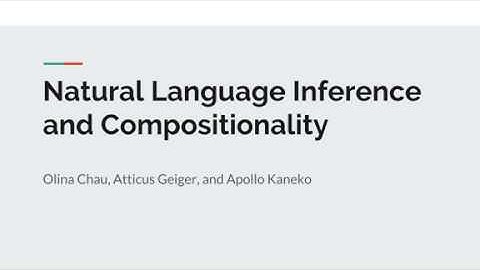 Compositionality and Natural Language Inference