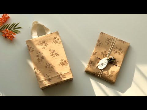(ENG)상자없이 선물포장하고 쇼핑백을 만들어봐요-Gift wrapping without box and make a paper bag