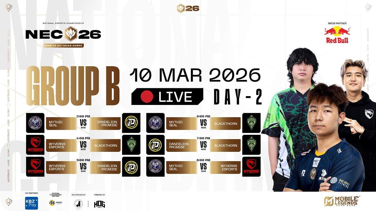 NEC26 MLBB – Group Stage Day 2