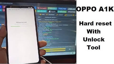Oppo A1k cph-1923 Hard Reset/Remove Screen Lock With One Click By Unlock Tool Lateset 2022 100% Done