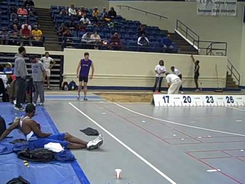 Steven Lindsey Clears 6'6'' at TSU's Indoor Meet 2009