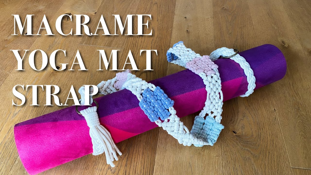 DIY Macramé Yoga Mat Strap  Yoga mat strap, Diy yoga, Macrame diy