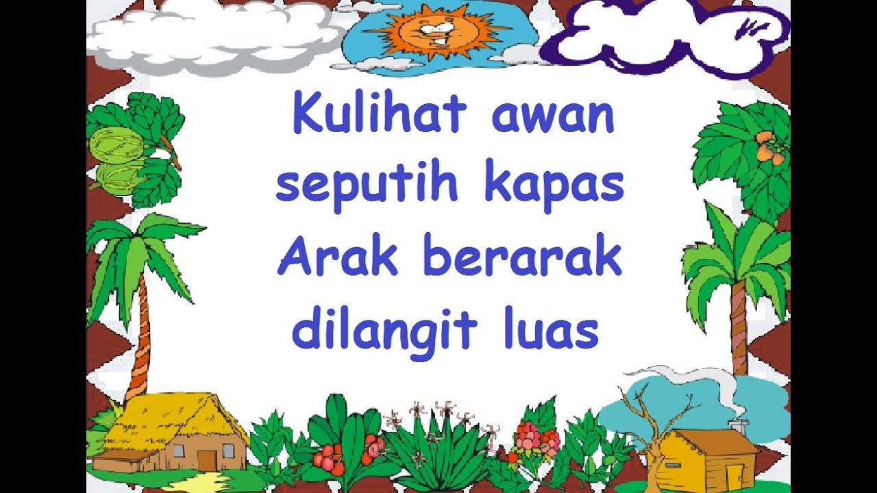 Contoh Gambar Awan Untuk Anak Tk Lengkap Kumpulan Gambar 