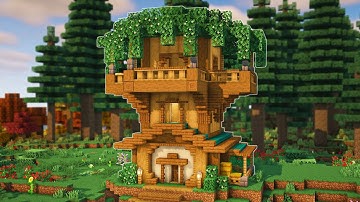 Minecraft: How To Build A Fantasy Treehouse | Easy Tutorial