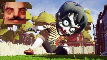 Hello Neighbor - My New Neighbor Big Scary Child Act 2 Trampoline Gameplay Walkthrough