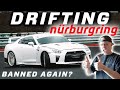 Drifting the nurburgring in my 900hp r35 gtr  carfreitag 2024  banned again